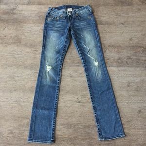 True Religion Rainbow Johnny Straight Leg Jeans